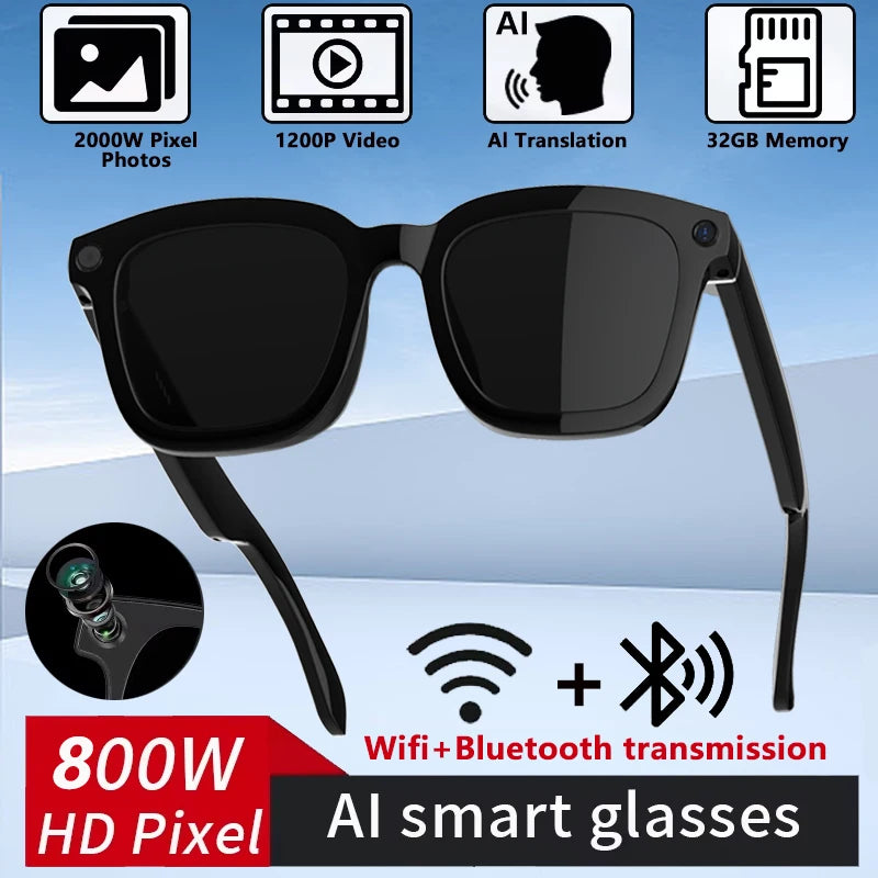 2025 New Smart Glasses Camera Video Photo Record AI Translation