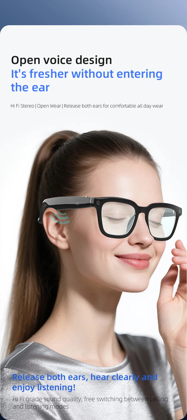 2025 New Smart Glasses Camera Video Photo Record AI Translation