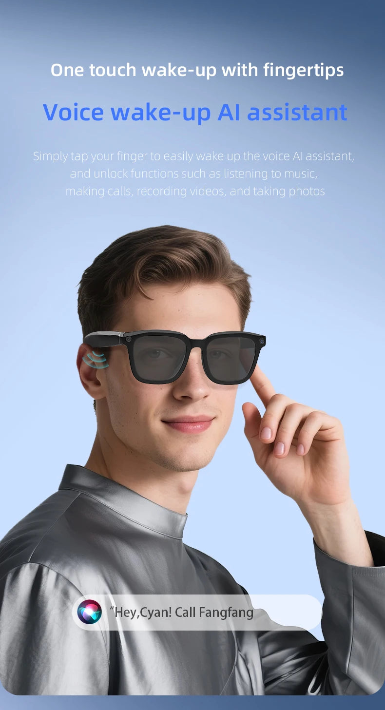 2025 New Smart Glasses Camera Video Photo Record AI Translation