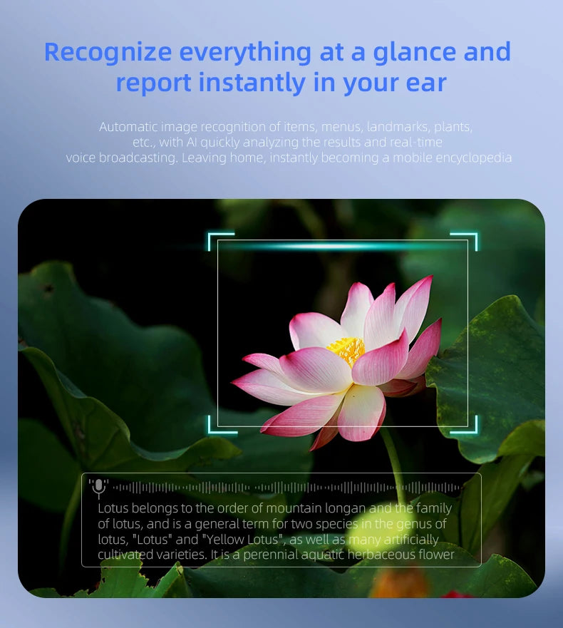 2025 New Smart Glasses Camera Video Photo Record AI Translation